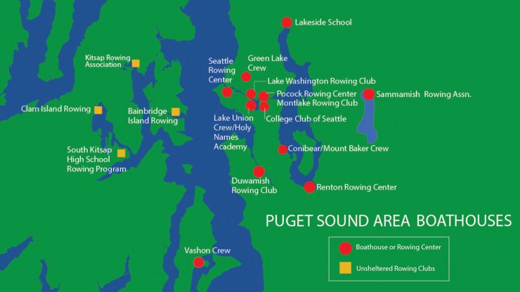 Puget Sound Boathouse Map